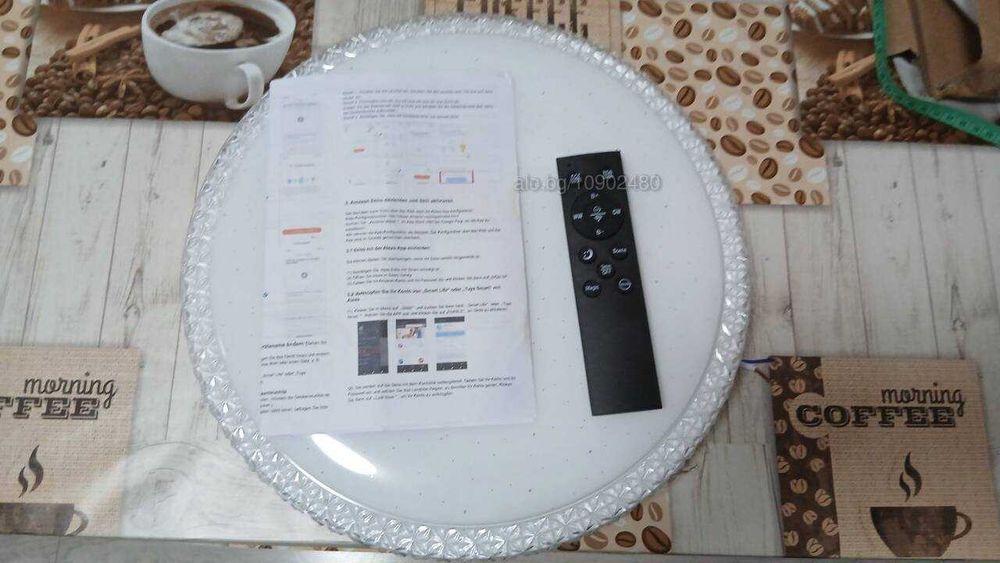 LED плафон, RGB, 24W, дистанционно