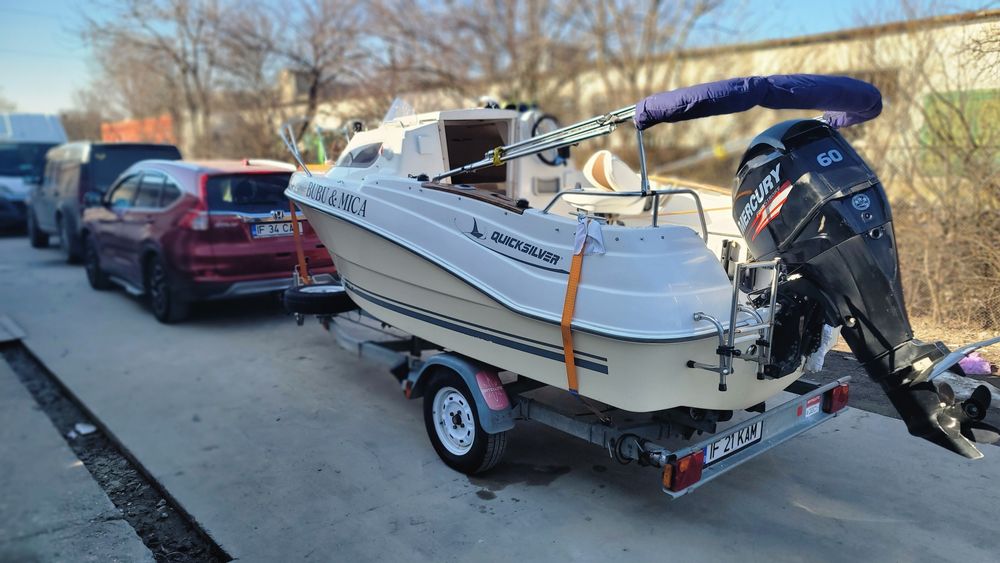 Ansamblu Quicksilver 430 Cruiser Peridoc Satellite Motor Mercury 60 Cp 4T Efi Inmatriculate
