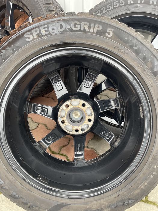 Jante de aluminiu Audi/VW R17 cu cauciucuri ca noi de iarna