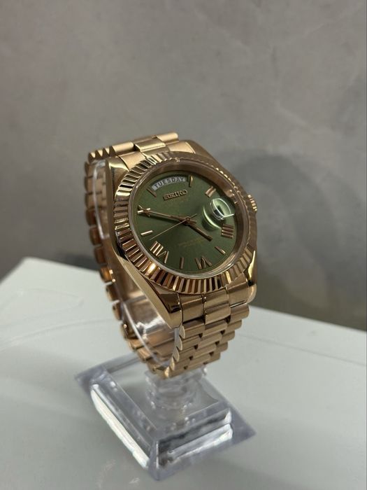 Seiko Mod Day-Date Rose Gold