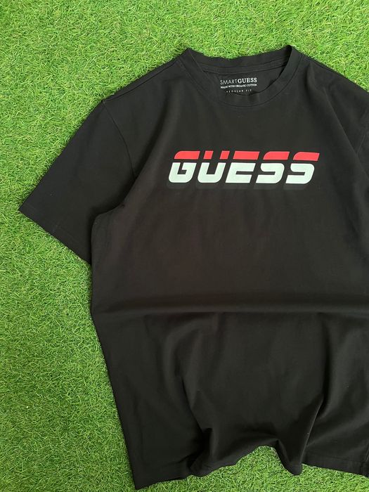 Мъжка блузка с къс ръкав : GUESS Regular Fit Organic Cotton M