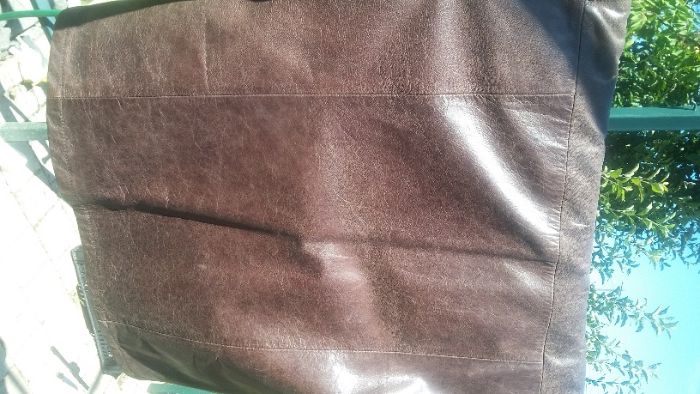 Haina piele naturala, noua, barbateasca, Italia, XL