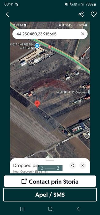 300 m Carcea-Cosoveni  intravilan pentru casa