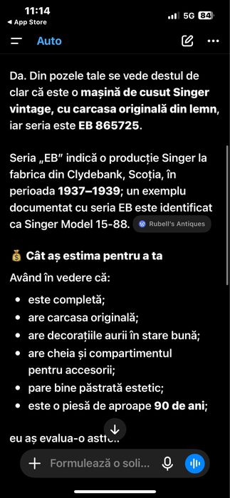 Vand mașină manuală de cusut!