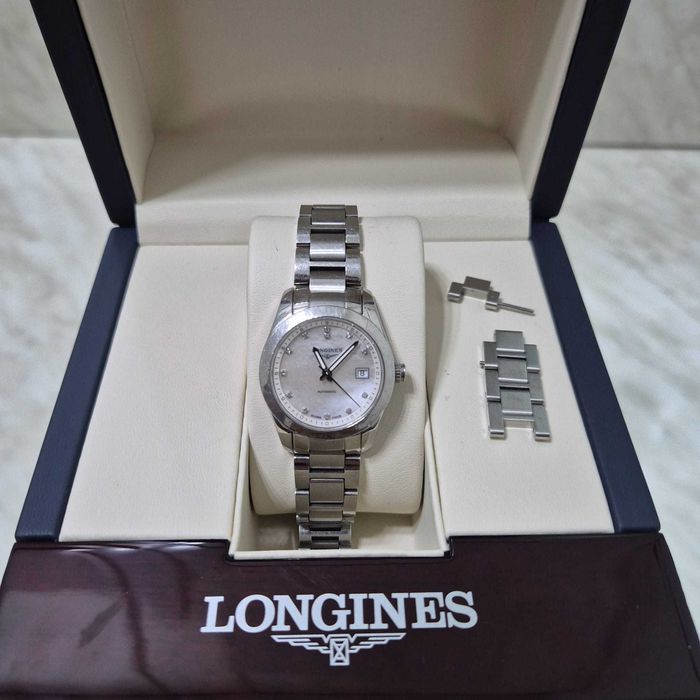 Ceas Dama Longines Conquest Classic Diamond L2.285.4.87.6 Cutie Certificat Zeus Amanet Rahova 35546