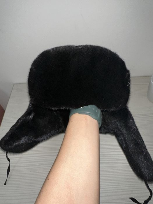 Норковая ушанка, размер 56-58-60