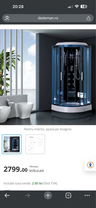 Cabina de dus, in stare foarte buna