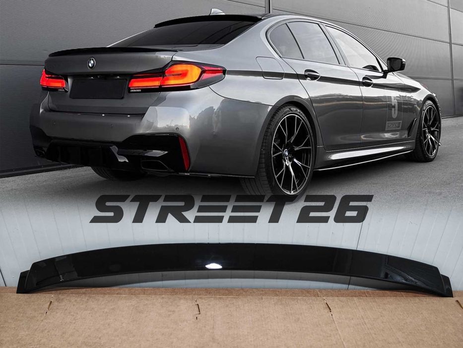 Eleron Lip Luneta BMW Seria 5 G30 Sedan (2017-2023) Negru lucios