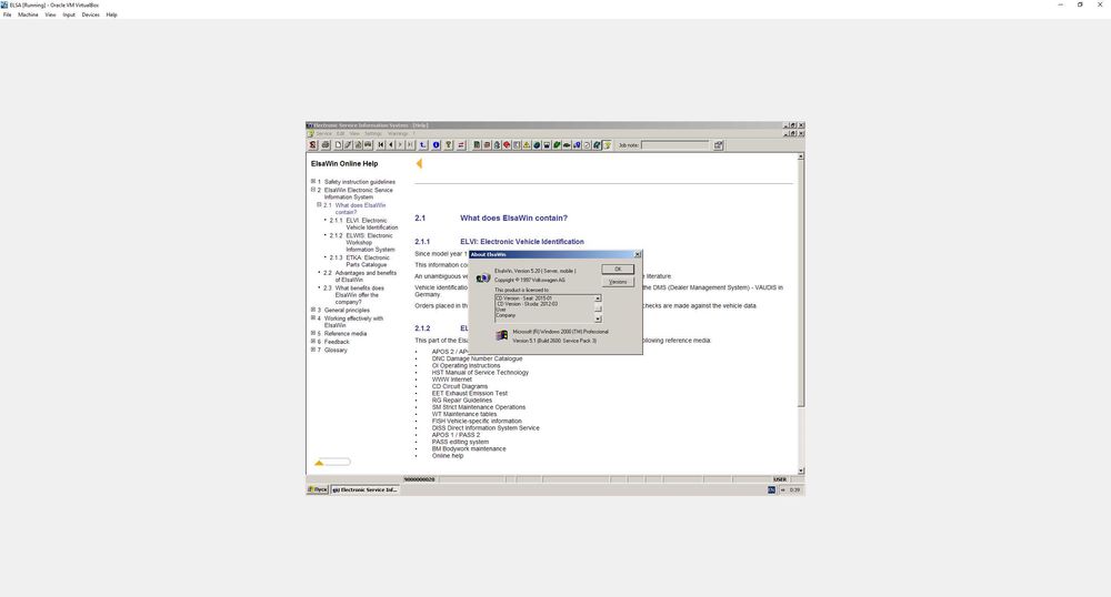 Elsawin ръководство за ремонт на VW / Audi / Seat / Skoda на Английски