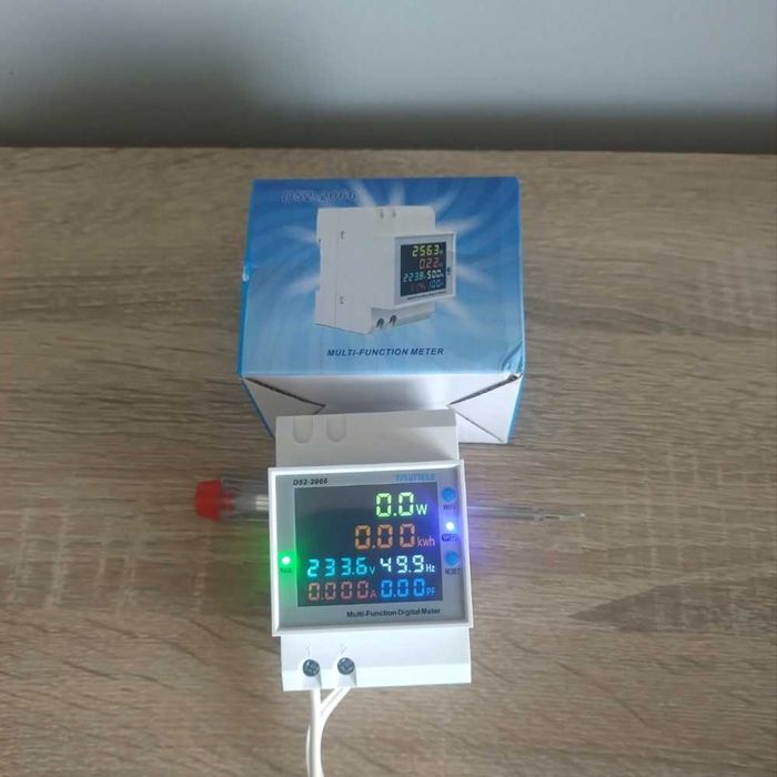 Wi-Fi контролен електромер за DIN шина 100A, TUYA