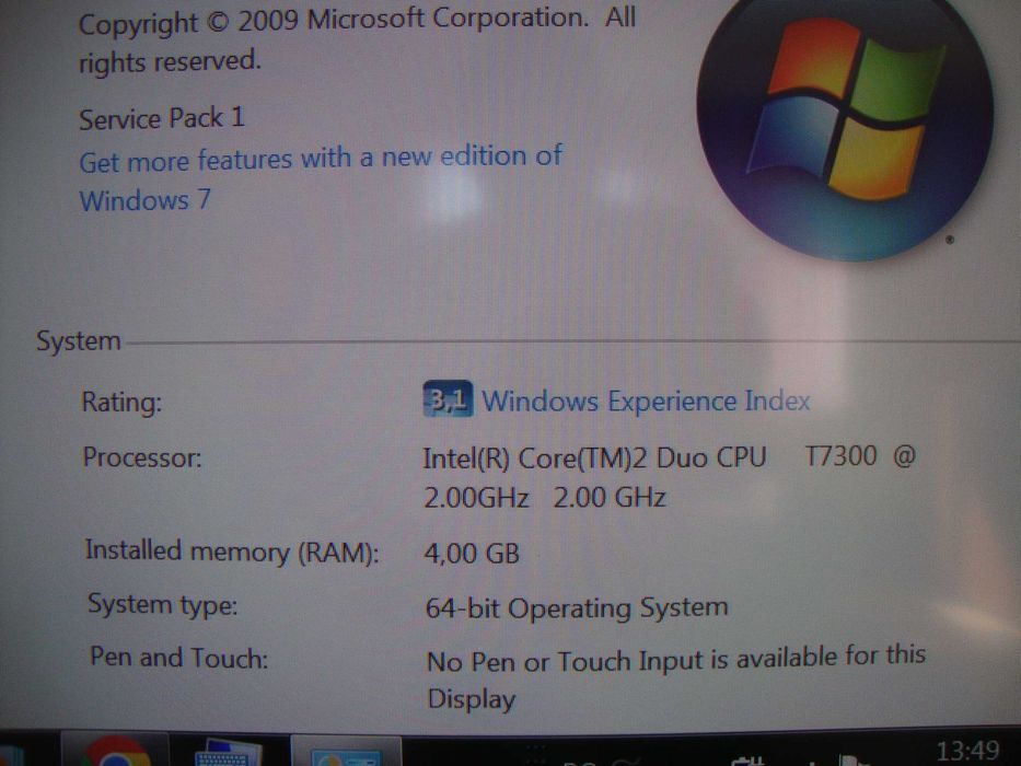 Продавам Лаптоп LENOVO Т61 за части