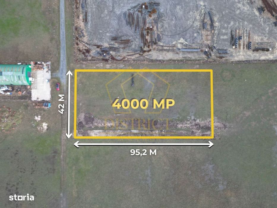 Teren industrial 4.000 mp, parcelabil, POT 80% I Săcălaz