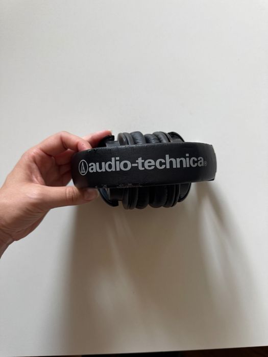 Слушалки Audio-Technica - ATH-M50X, черни + кабели