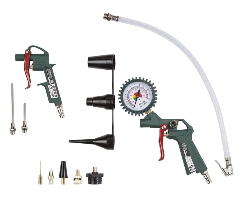 Set accesorii pentru aer comprimat max. 8 bar, manometru - NOU