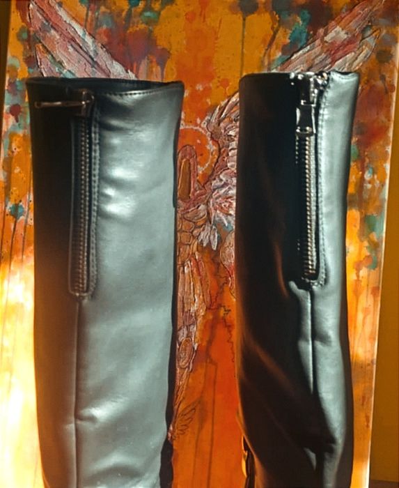 Дамски черни ботуши