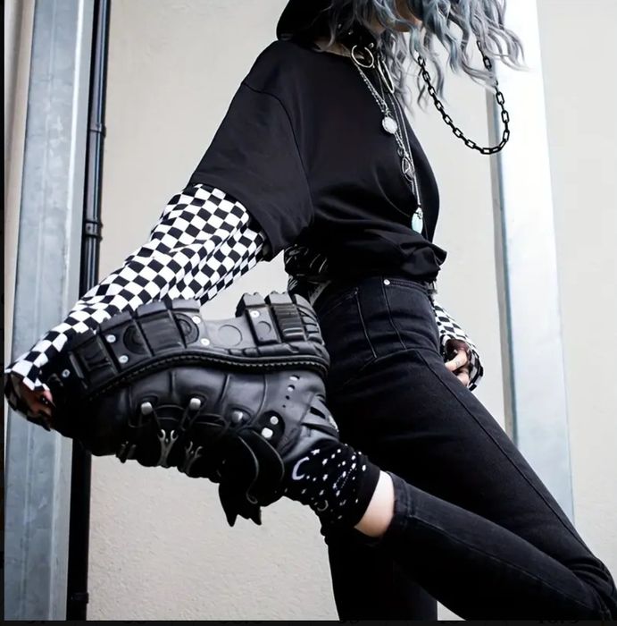 Готическая обувь в стиле Y2K Твой стиль