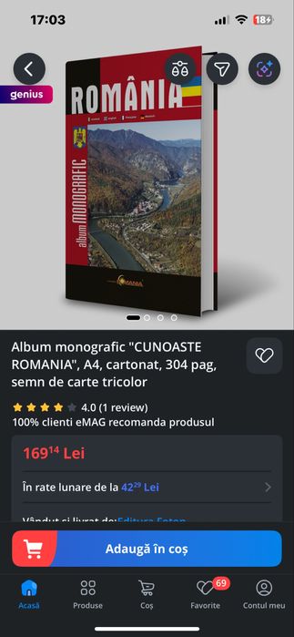 România - album monografic în 4 limbi