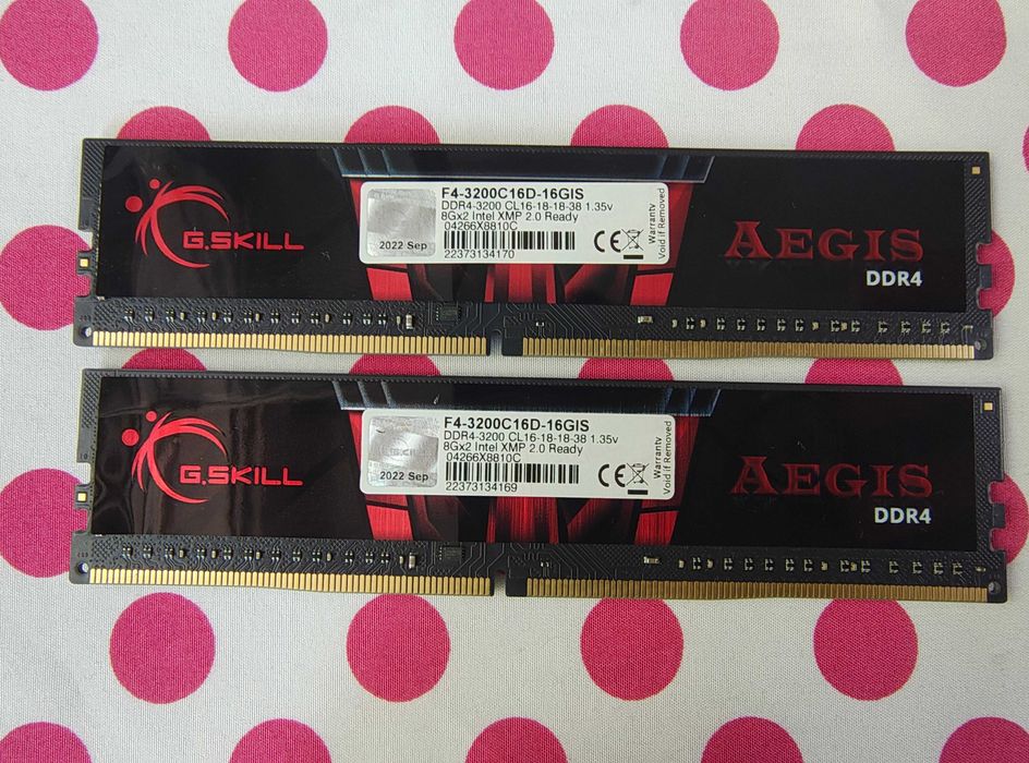 Kit Memorie Ram G.Skill Aegis 16 GB (2x8) DDR4 3200MHz.