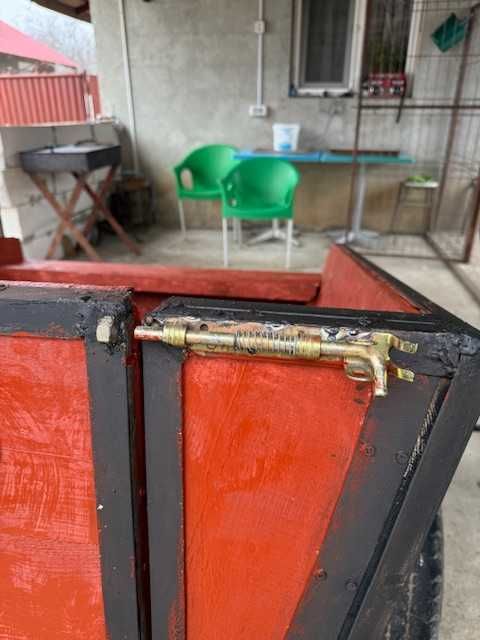 Remorcă motocultor NOUĂ, construcție solidă, oblon rabatabil