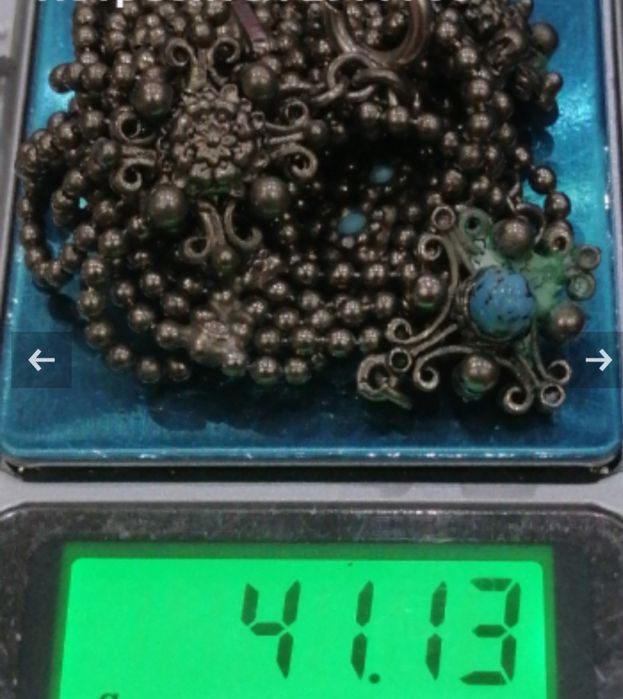 Дамски винтидж сет с тюркоаз