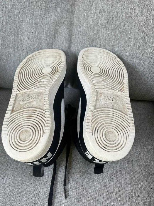 Nike Court Borough Mid Black White High Top Sneakers femei 38