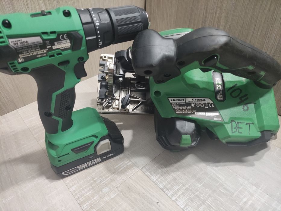Set Hikoki Hitachi C 18 DBAL circular autofiletanta percuție DV 18 DA