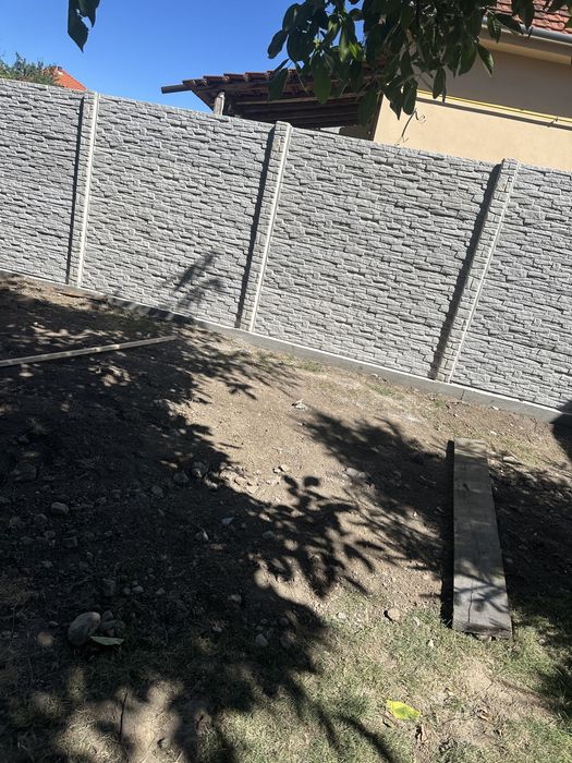 Gard beton placi si stalpi