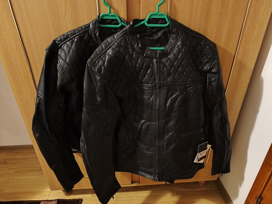 Geaca moto xl/xxl piele naturala+ rucsac hard Shell  vara