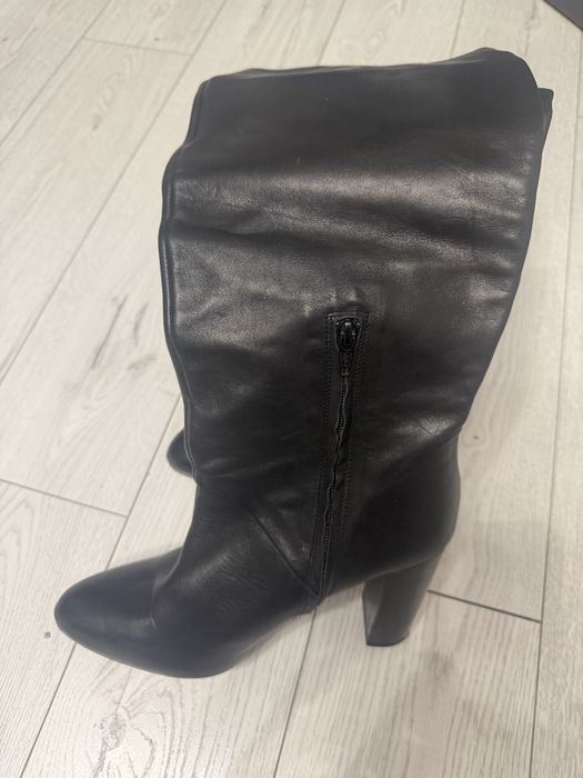 Сапоги кожаные. Zara