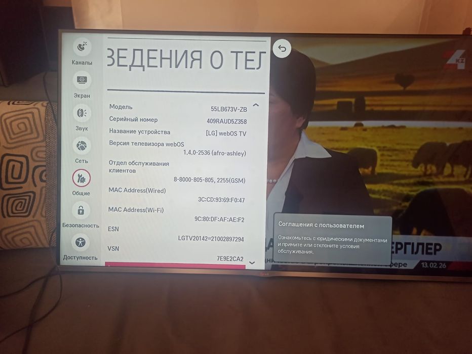 Смарт-телевизор 55LB673V