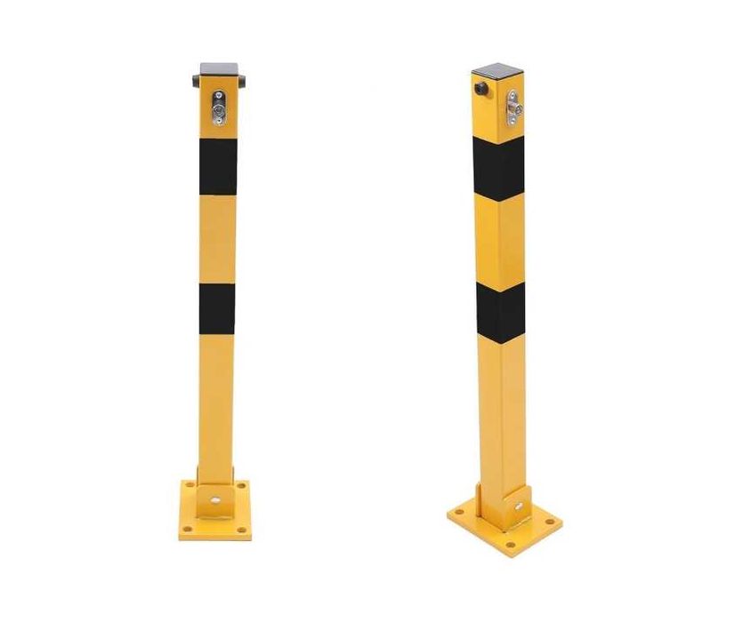 Сгъваем стоманен стълб за паркомясто 62 см с ключалка и 3 ключа