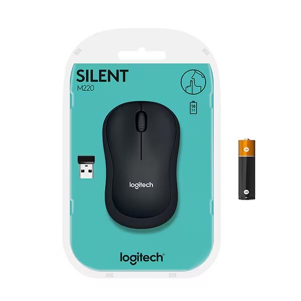Mouse Wireless Logitech M220 Silent, 1000 DPI
