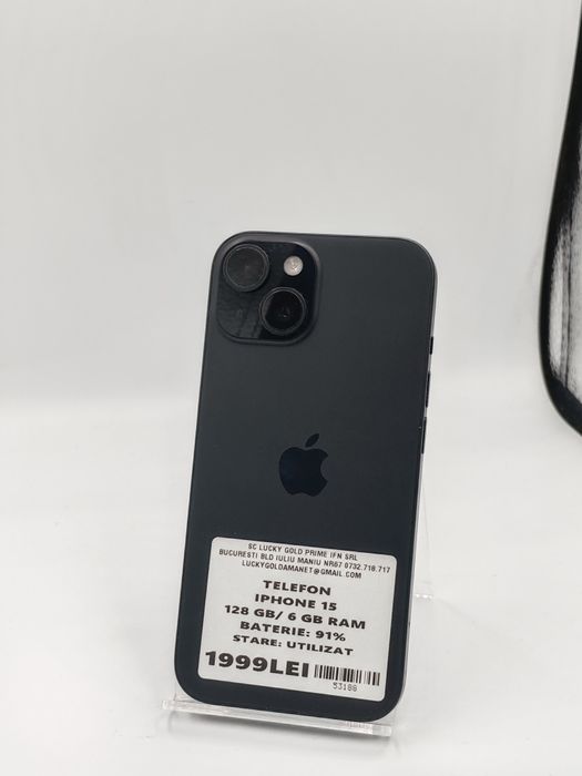iPhone 15 128gb / 91% baterie Garanție! #53188