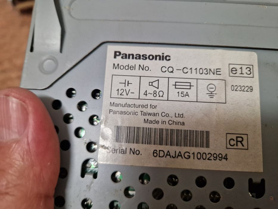 Radio CD auto Panasonic
