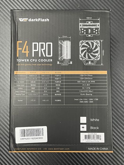 Кулер Dark Flash F4 pro