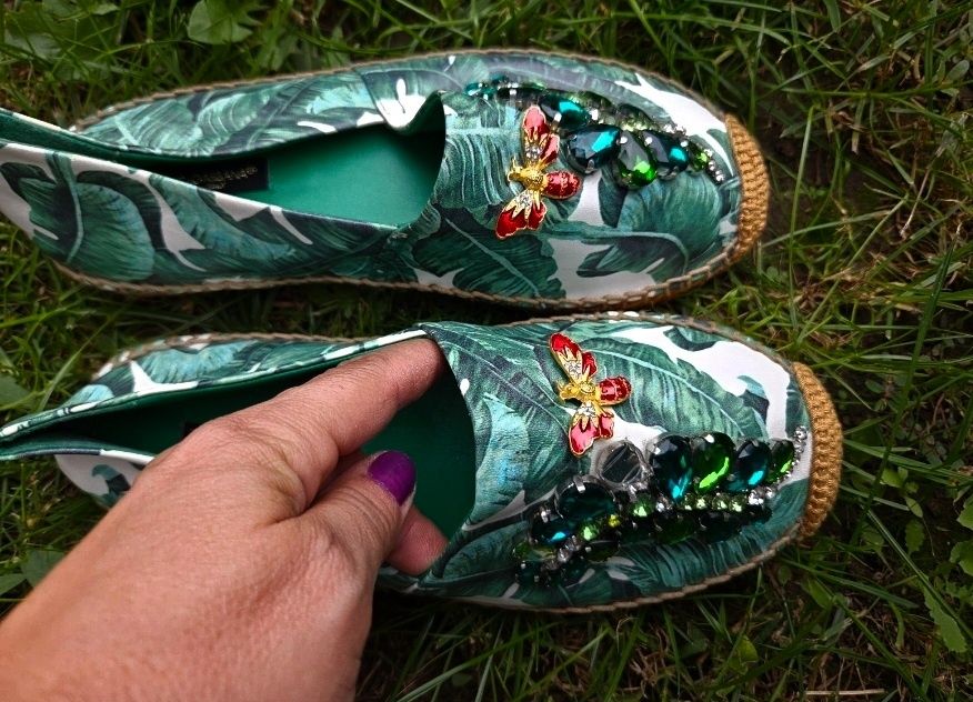 Espadrile dama piele