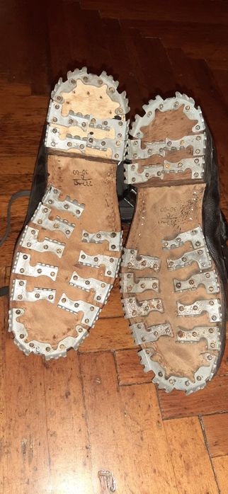 Ботинки альпиниста, СССР, кожа   шипованные раз42