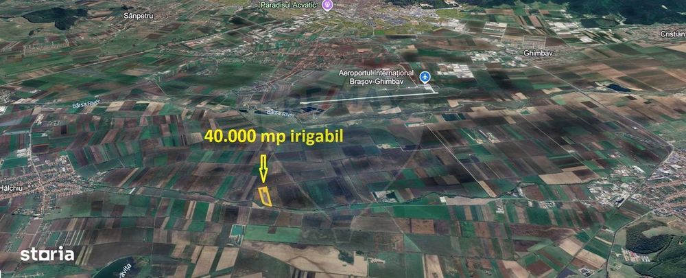Teren 4 ha pretabil pentru irigații Codlea / DJ 112A