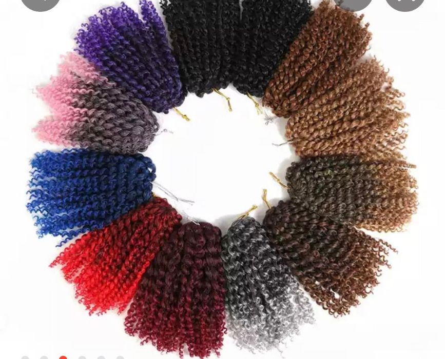 Нови намалени цени на туистъри от канекалон, готови плитки, куки!