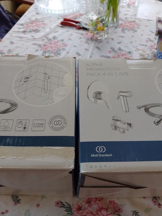 Вграден смесител за душ и хигиеничен душ IDEAL STANDARD ALPHA 2 бр.