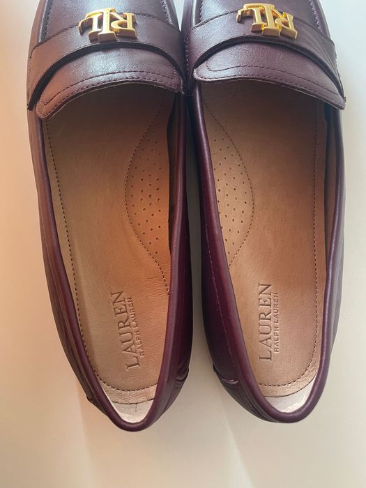 Нови кожени лоуфъри мокасини  «Lauren Ralph Lauren». Р.40