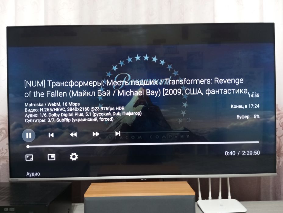 Домашний кинотеатр  на Android TV ТВ приставки в формате 5.1 DTS