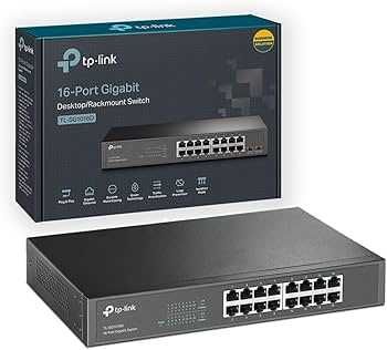 Switch TP-LINK TL-SG1016D, 16 x 10/100/1000Mbps, Desktop/Rackmount