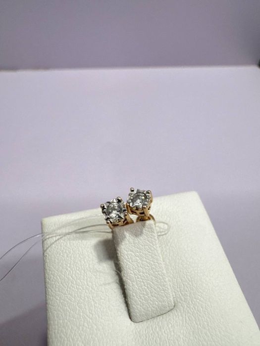 Золотые серьги пусеты #СР308772