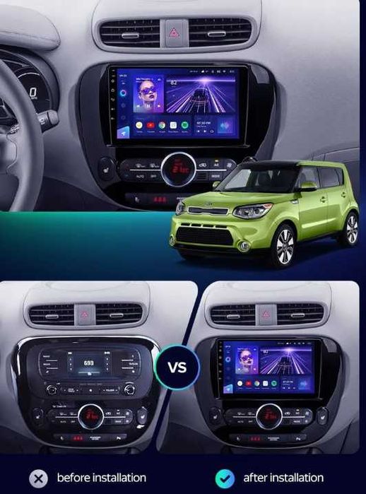 KIA SOUL / КЛИМАТРОНИК / 2013-2019 - 9" андроид навигация, 9597