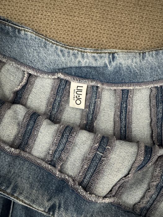 Разкроена дънкова пола Liu Jo