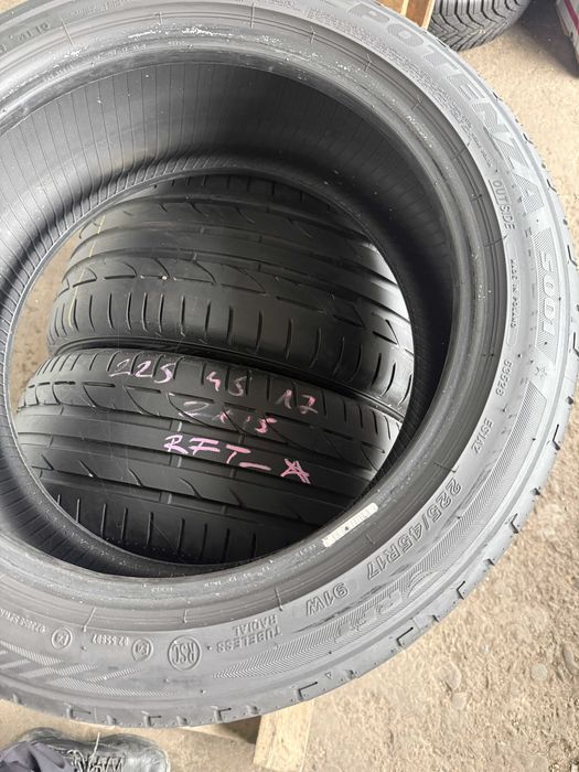 4x Anvelope Vara 245/40 R17 cu 225/45 R17 runflat - Bridgestone Potenz
