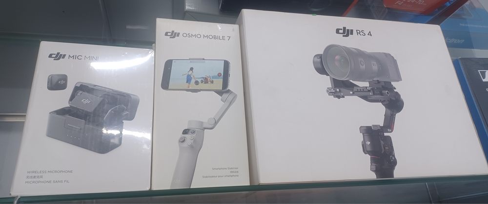 Оригинальная продукция DJI | Mic Mini, Osmo Mobile 7, RS 4