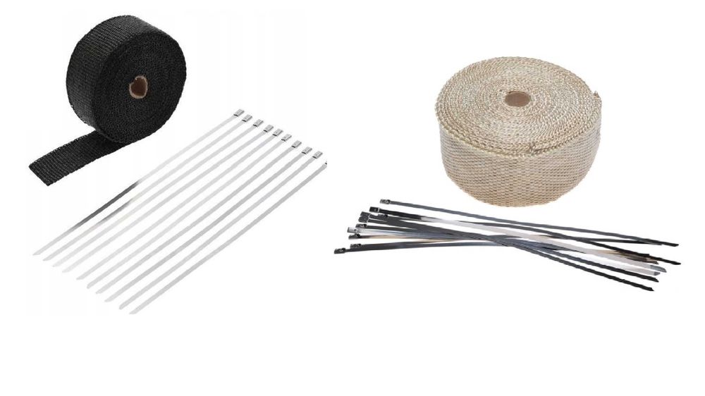 Термо лента - черна и бяла, 10м до 1100гр