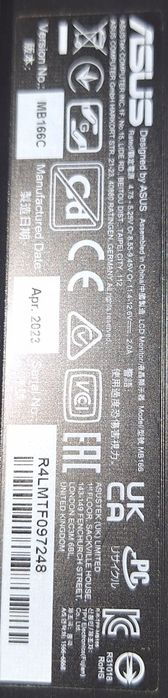 Портативен Монитор ASUS ZENSCREEN MB166C 15.6''